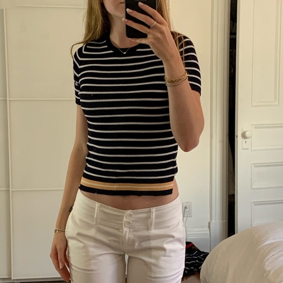 Zara light knit stripped shirt - Picture 1 of 4